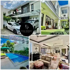 Dijual Rumah Mewah Semi Furnish ada Kolam Renang di Cluster Mampang