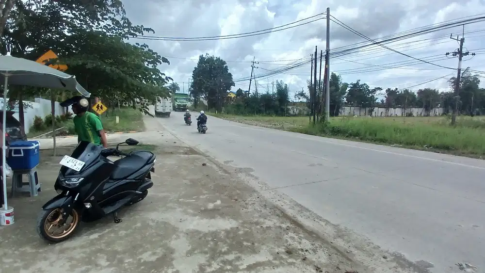 DIJUAL TANAH/LAHAN DATAR PINGGIR JALAN POROS KARIANGAU