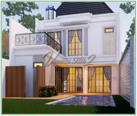 Rumah Sleman Jogja Dijual Dengan Kolam Renang Pribadi Dalam Cluster