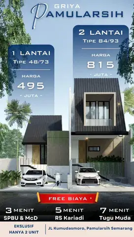 Rumah manyaran semarang barat bongsari depan SPBU Pamularsih