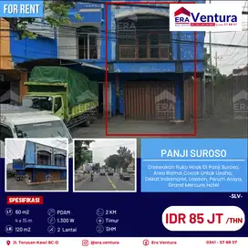 Ruko Hook Di Panji Suroso, Area Ramai Cocok Untuk Usaha