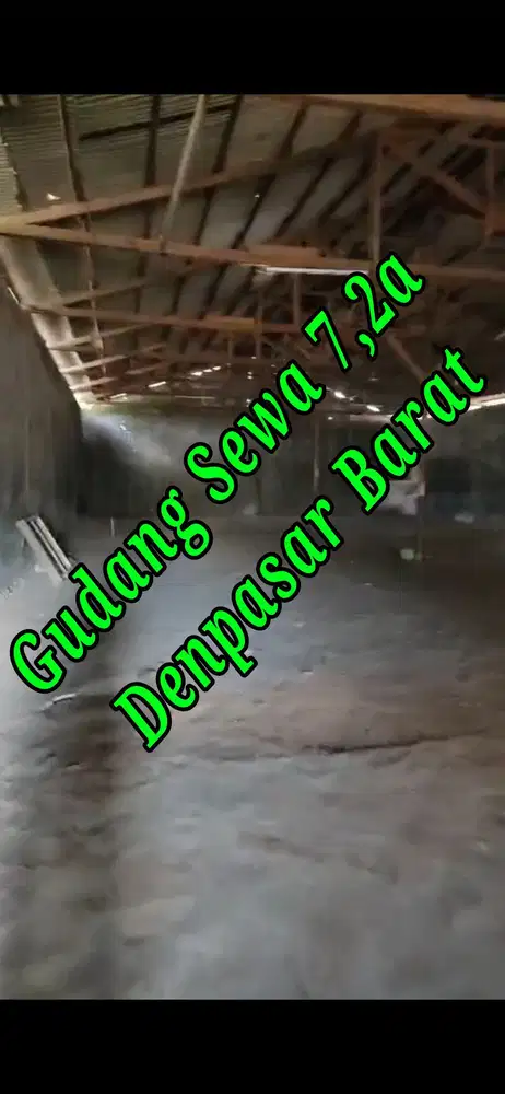 Disewakan Gudang 7,2a Lokasi di area Denpasar Barat Bali