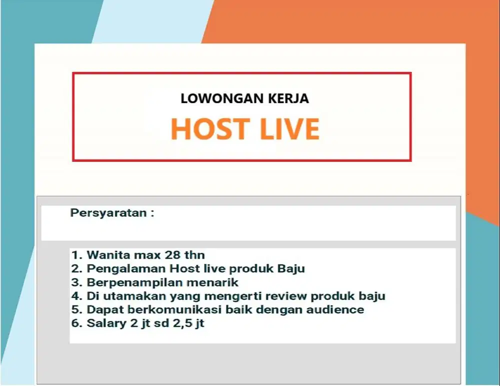 Loker Host Live
