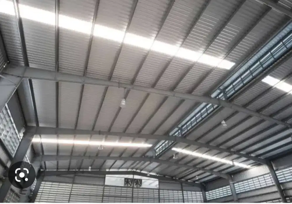 Kanopi solarflat atap dan gudang