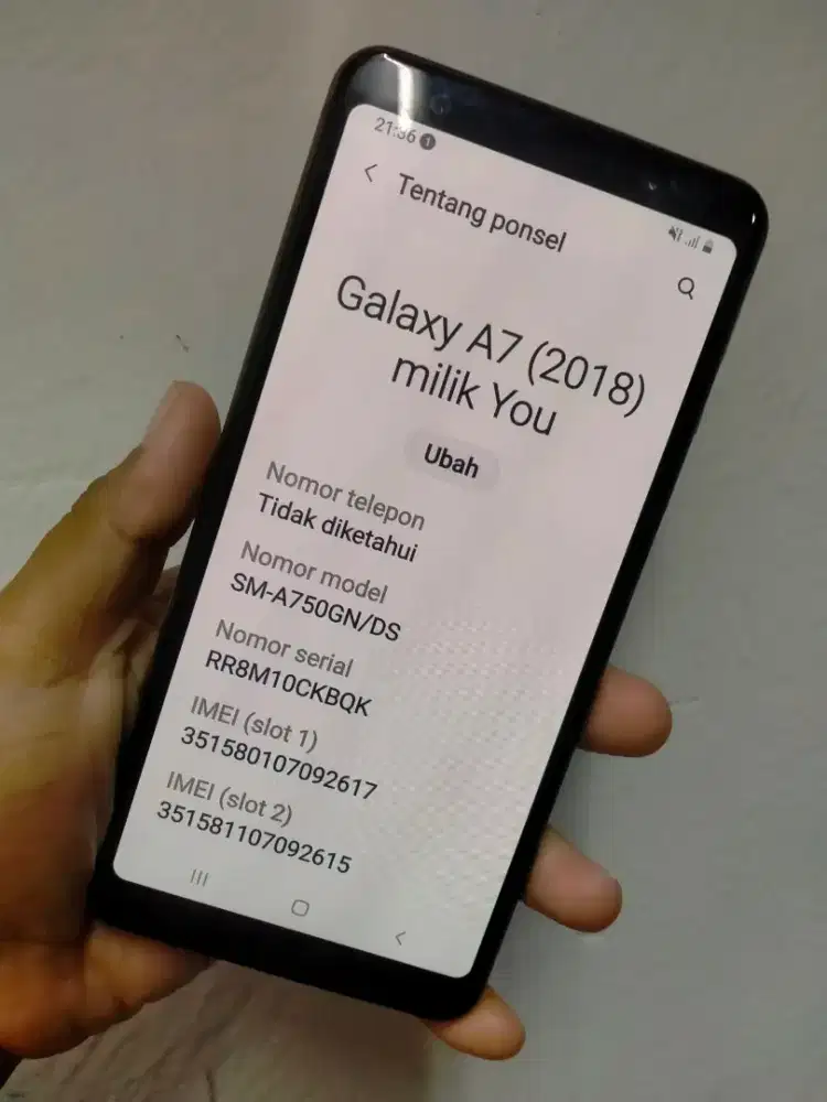 HP SAMSUNG A7 2018 RAM 4/64GB