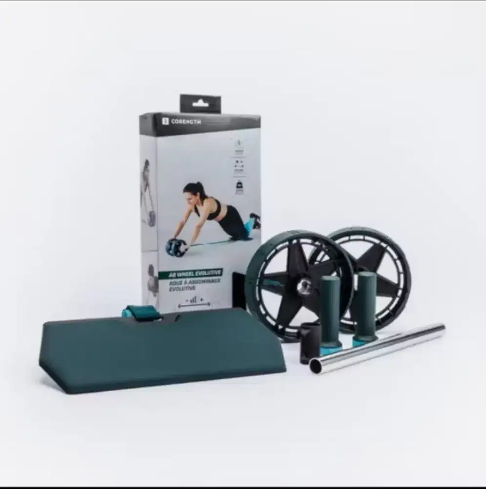 Decathlon Corength Ab Wheel Evolving + Matras - 8556755