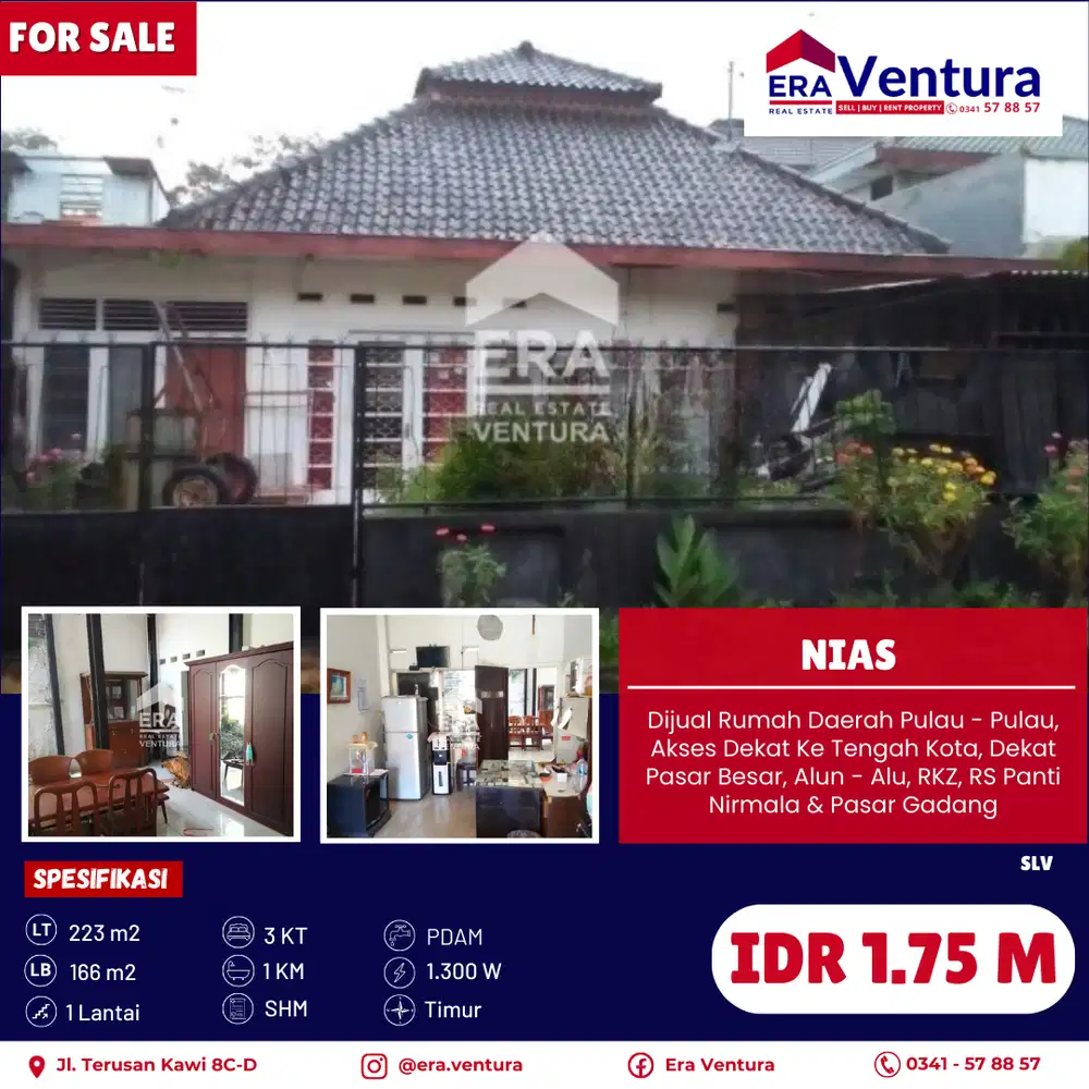 Dijual Rumah Daerah Pulau - Pulau, Akses Dekat Ke Tengah Kota
