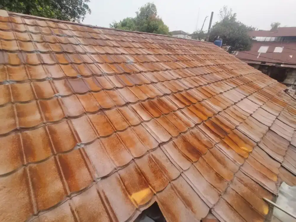 Pasang canopy alderon dan atap