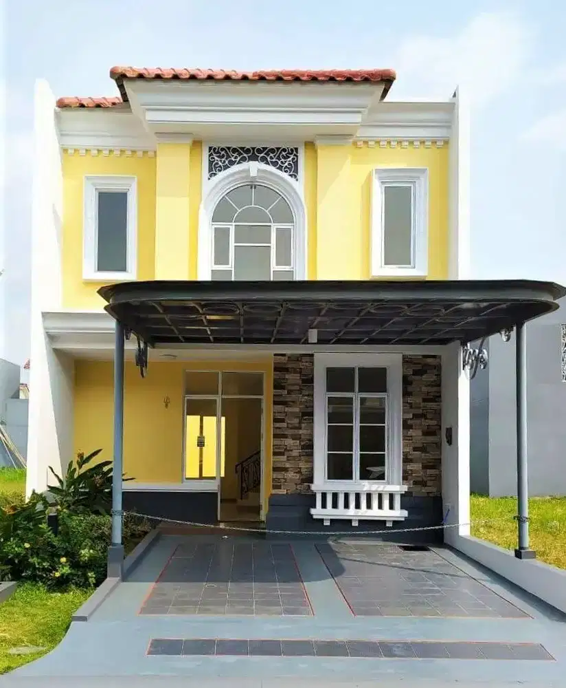 Rumah furnished 2lantai luas 7x17 type 3KT cluster seine JGC Jakarta G