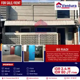 Dijual Rumah Lokasi Nol Jalan BS Riadi, Dekat Jalan Ijen