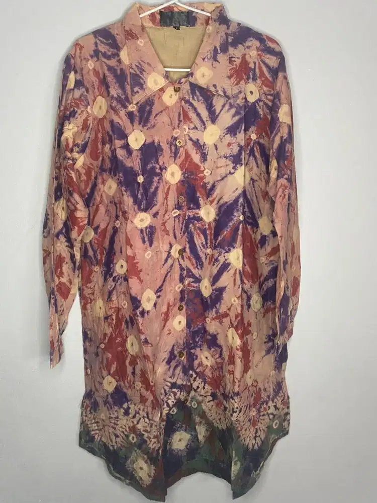 Kemeja Floral pink preloved