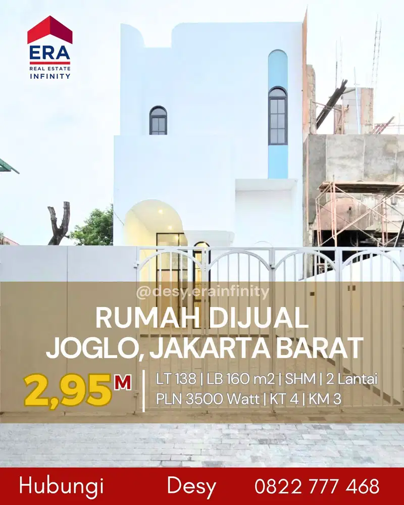 Dijual Rumah Little Santorini di Joglo, Jakarta Barat
