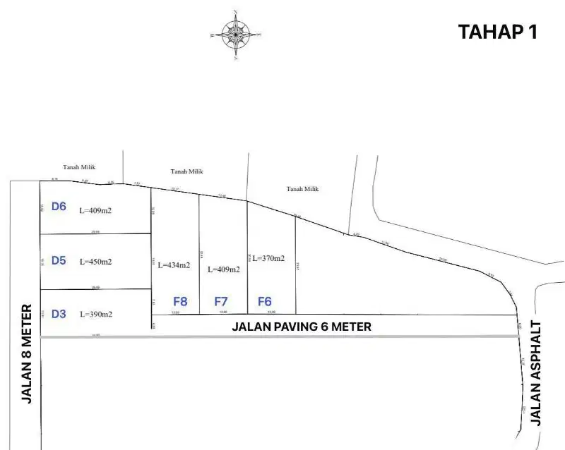 jual tanah lokasi elit bingin bisa ambil luasan kecil