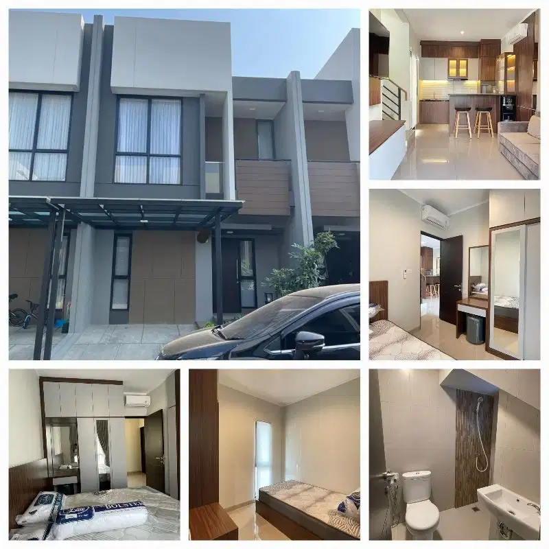 Disewakan RUMAH BARU 3KT furnish  Di MAGENTA Summarecon Bekasi