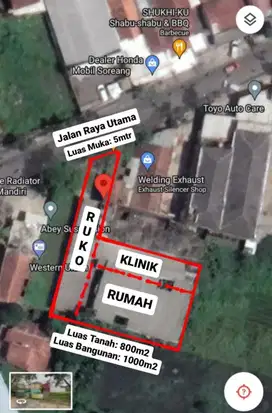 Dijual termurah tanah beserta bangunannya di Katapang Bandung