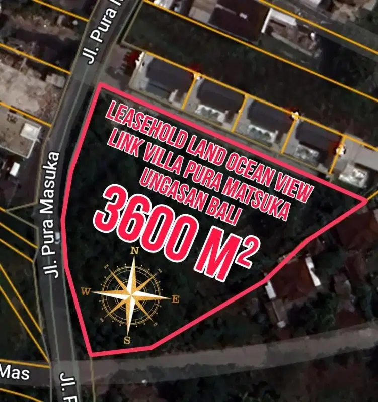 Leasehold Land Ocean View Link Villa Pura Masuka Ungasan Bali