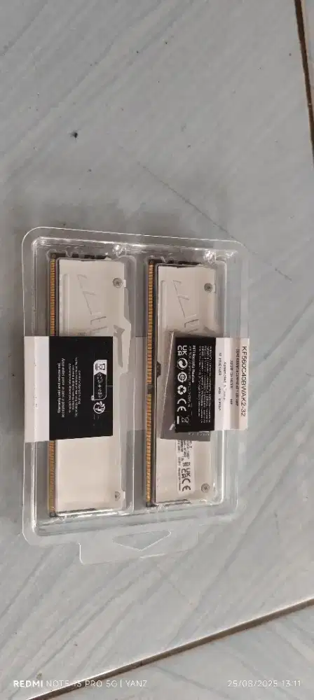 Ram DDR5 Kingstone white edition