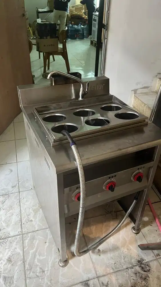 Kompor Mie 6 lubang HGN-748 NOODLE COOKER Merk GETRA