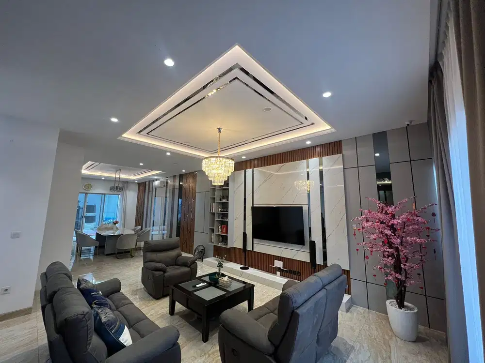 RUMAH MEWAH FULL MARMER RENOV - FULLY FURNISHED 8x25 GOLF ISLAND