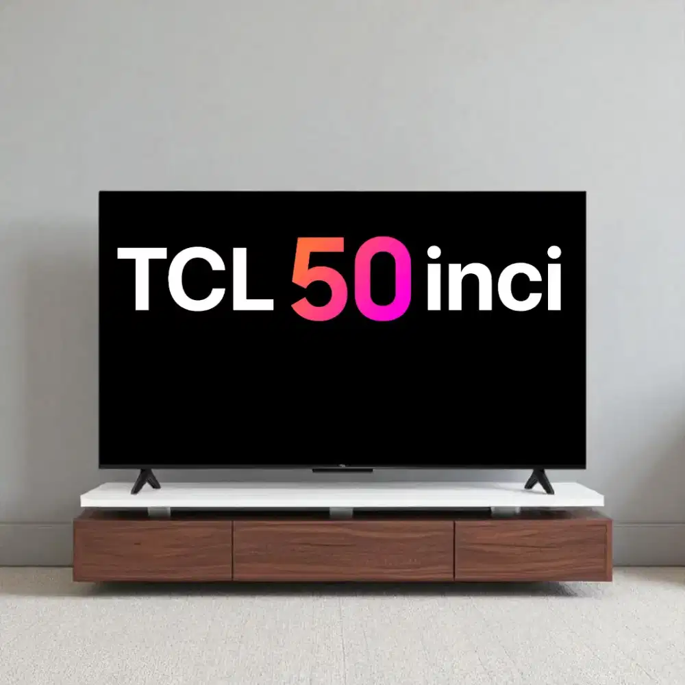 TV TCL GoogleTV 50inci 4K UHD | masih baru