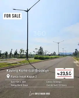 Dijual Kavling Komersial PIK2 Brooklyn uk 15x30m at Jakarta Utara
