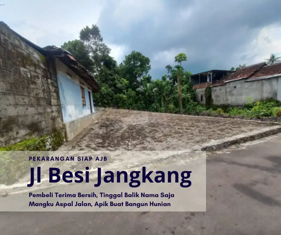 Tanah Murah Jl Besi-Jangkang, Siap AJB