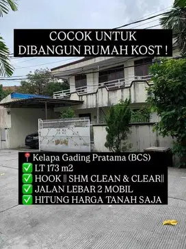 MURAH! Rumah Hitung Tanah  di Griya Pratama, Kelapa Gading