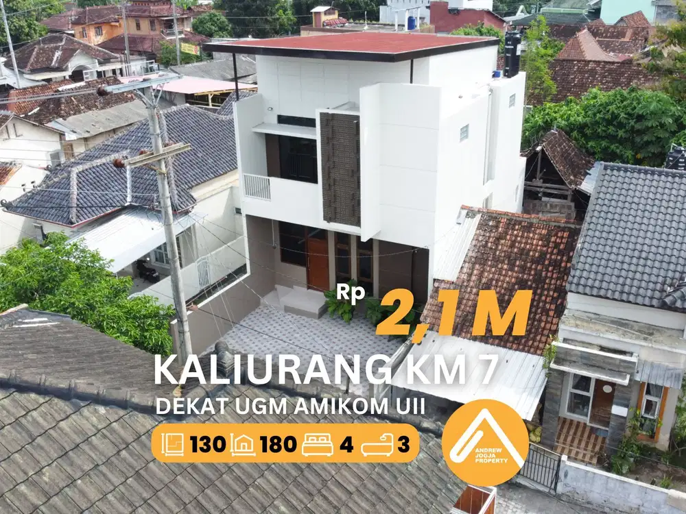 Jual Rumah Jalan Kaliurang Km 7 Dekat Kampus UGM UPN AMIKOM