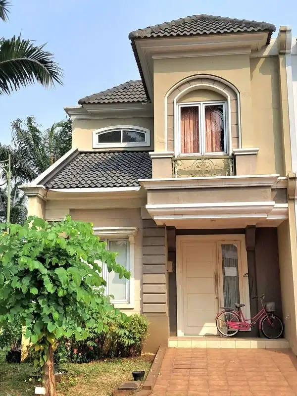 Disewakan rumah samara gading serpong hoek semi furnished 2 thn nego