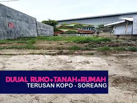 JUAL TANAH BONUS RUKO DAN RUMAH, KOPO, SOREANG, KABUPATEN BANDUNG,