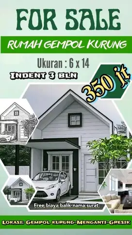 RUMAH TERJANGKAU DI GEMPOL KURUNG MENGANTI