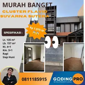Jual Murah Rumah Di Flavio Lt. 9x15 Suvarna Sutera Tangerang