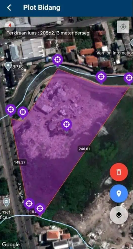 BUC DIJUAL TANAH PINGGIR JALAN UTAMA SUNSET ROAD