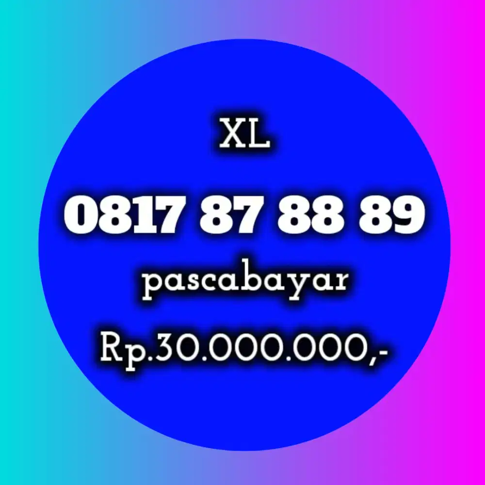 NOMOR CANTIK XL 87 88 89