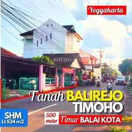 Tanah STRATEGIS JOGJA TIMOHO Jl.Balirejo Lt 534 m2 ld 14 m SHM