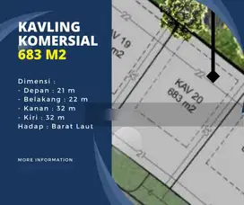 Kavling Komersial BSD City 683 m2 Daikanyama, Gading Serpong, Sekolah Ipeka, Qbig, The Mozia