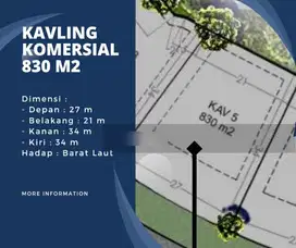 Kavling Komersial BSD City 830 m2 dekat The Zora Daikanyama Ipeka