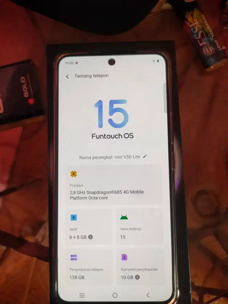 Vivo v50 lite 8+8 128