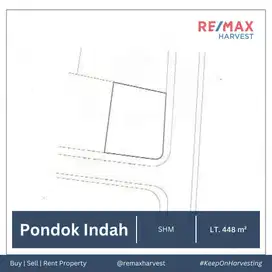 KAVLING/TANAH HOEK DI LOKASI STRATEGIS - PONDOK INDAH