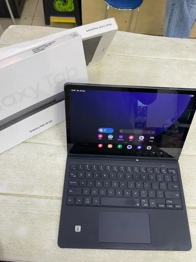 Samsung galaxy Tab S9 5g 8/128 freekeybord original ex resmi sein