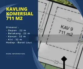 Kavling Komersial BSD City 711 m2 Daikanyama Rans Nusantara Qbig Grand Lucky