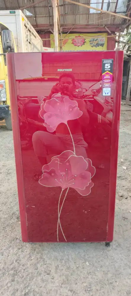Kulkas pintu 1 polytron tempered glas