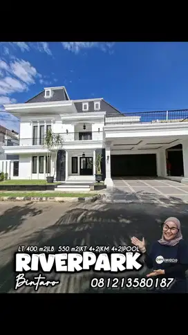 TURUN HARGA‼️  DIJUAL RUMAH MEWAH SIAP HUNI  RIVERPARK BINTARO