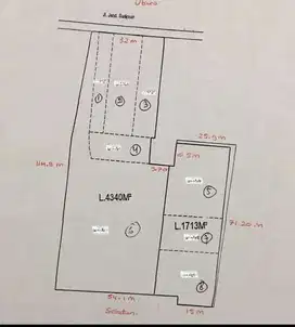 Dijual Bangunan Hanya Hitung Tanah di Jl Jend. Sudirman - Bandung