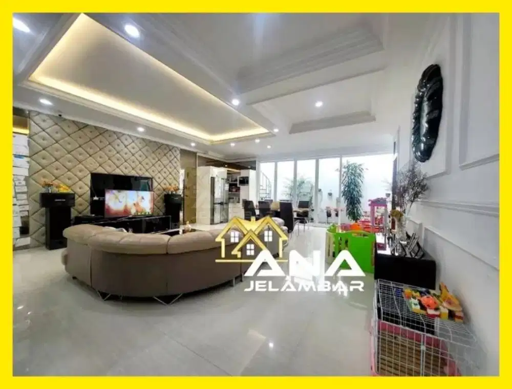 ANA RUMAH FURNISH DI KOMPLEK THI LUAS 11.5X20M 1.25LT BAGUS JELAMBAR