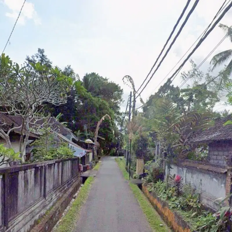 LAHAN DATAR DENGAN VIEW SAWAH & JUNGLE DI UBUD, BALI