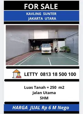 Kavling / Tanah Sunter Jakarta Utara Rp 6 M Nego