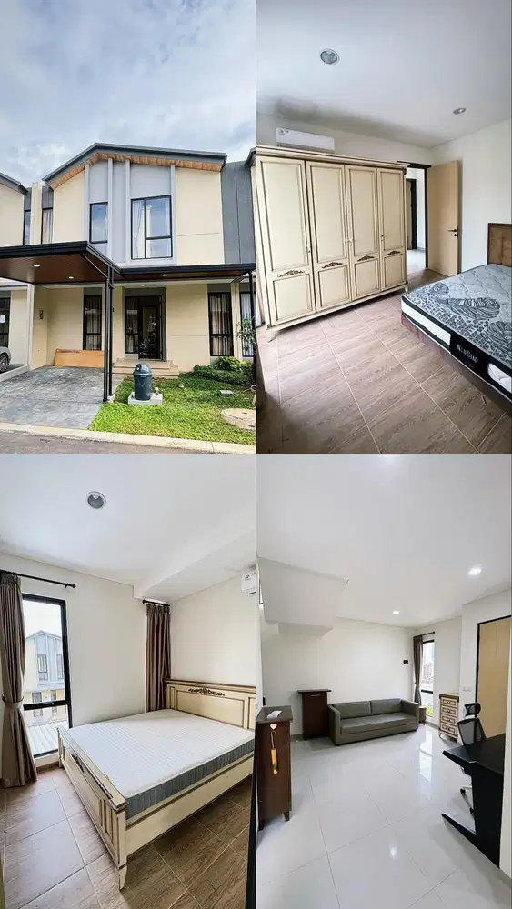 Disewakan rumah cantik 2 lantai fully furnished Suvarna Sutera P Kemis