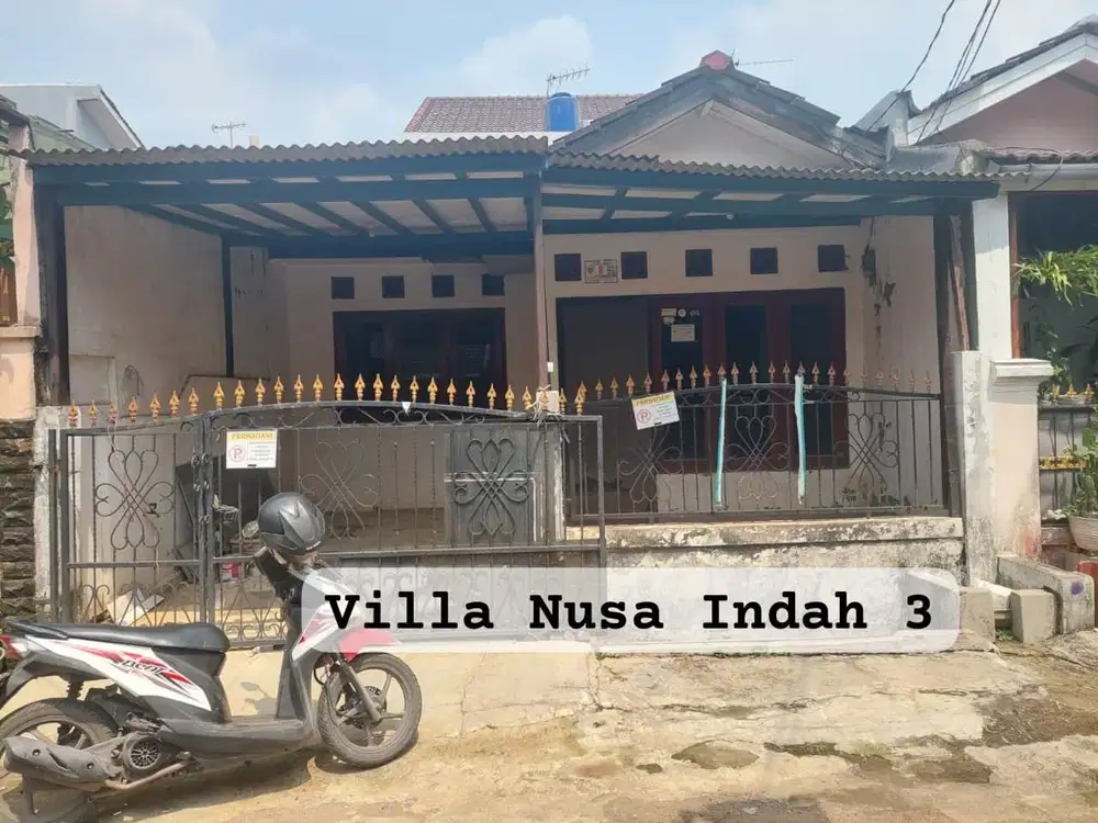 DIJUAL RUMAH MINIMALIS 2 KAMAR TIDUR DI KAWASAN VILA NUSA INDAH
