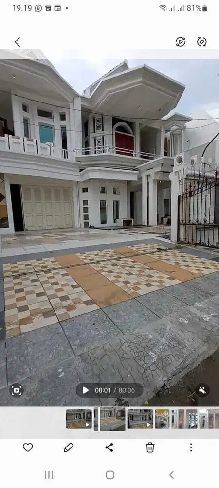Jual rumah mewah 3 lantai jarang ada wisma mukti